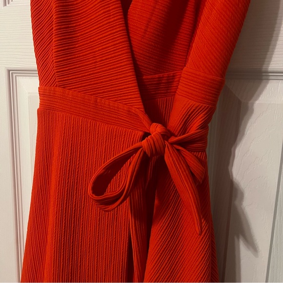 Hutch Anthropologie Orange Wrap Dress Size XS - Picture 4 of 11
